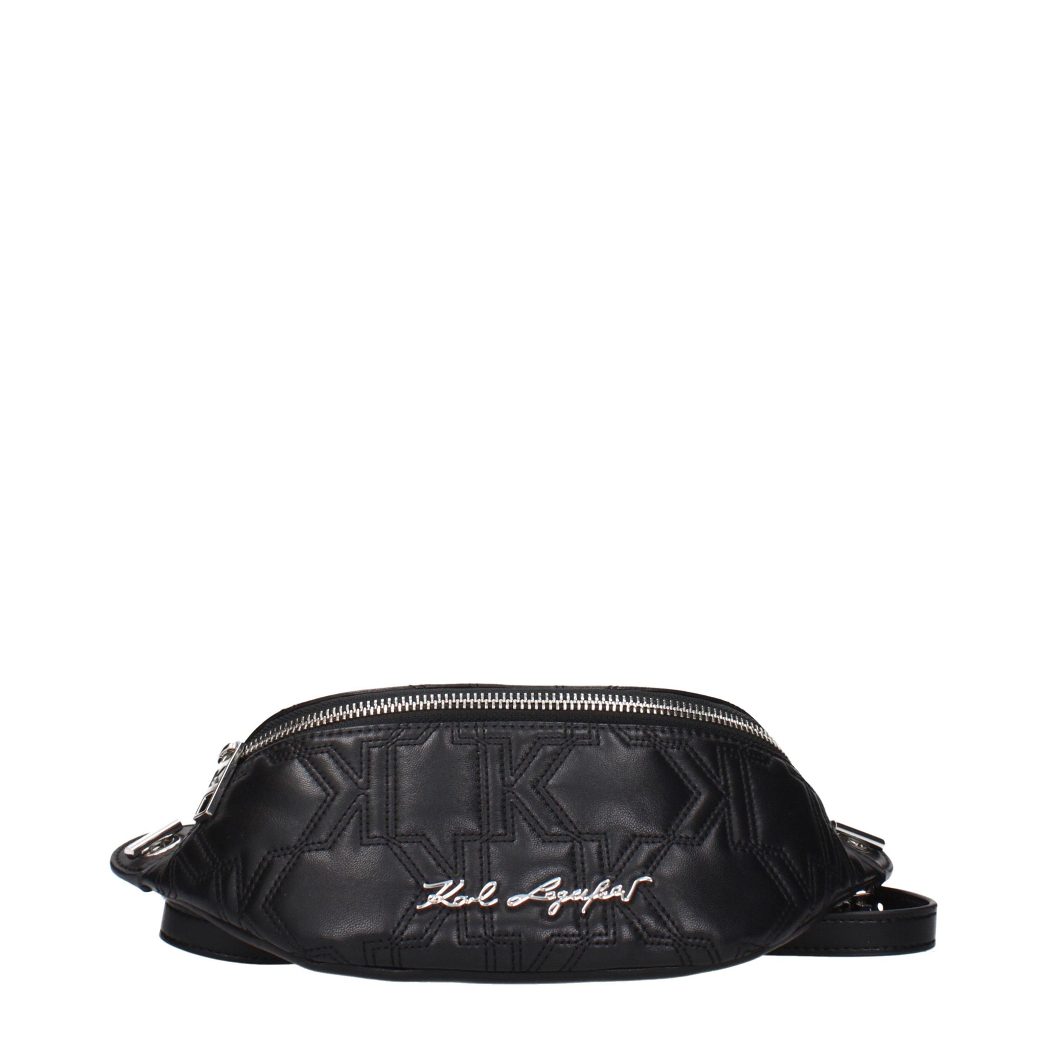 Karl Lagerfeld Black Leather Backpack