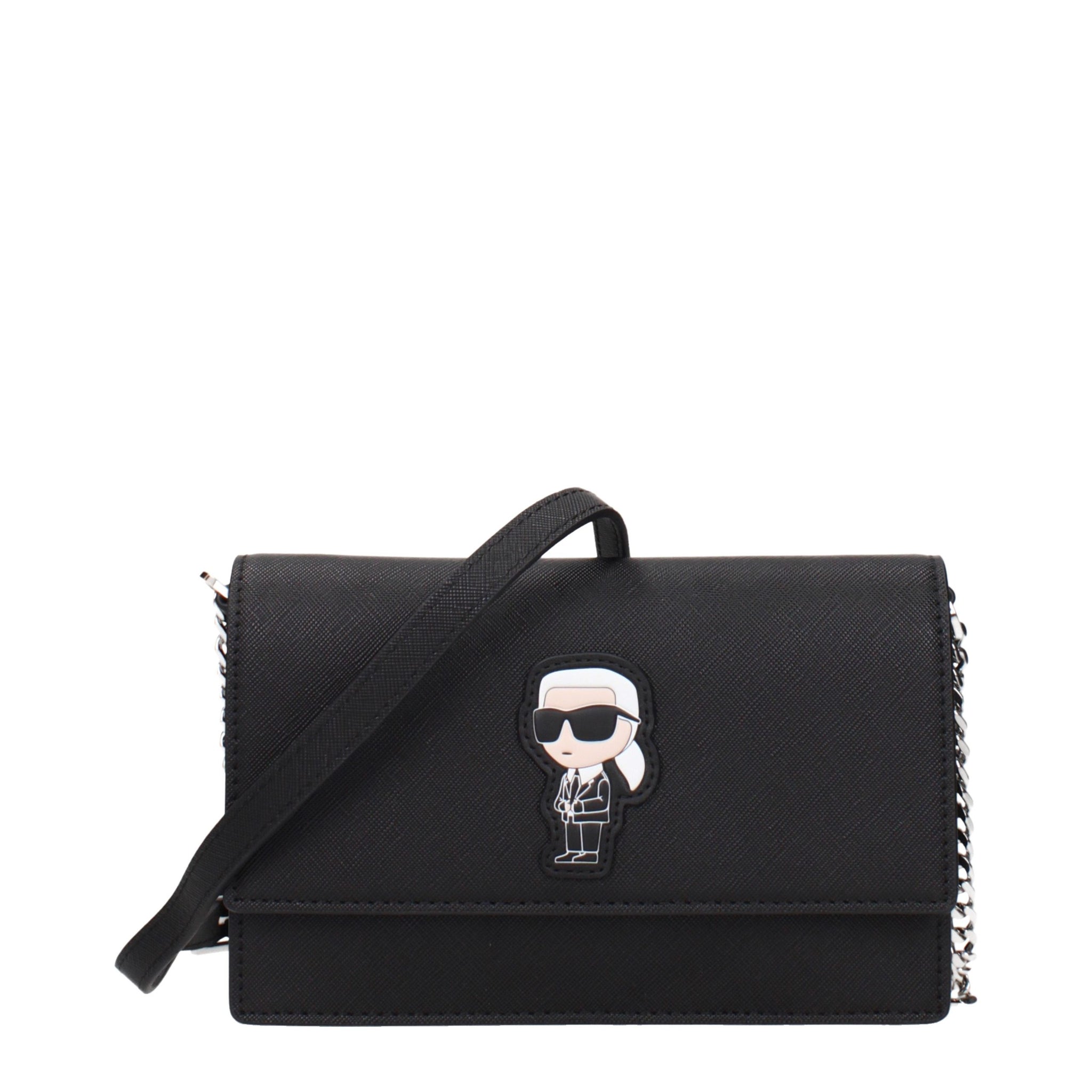 Karl Lagerfeld Black Polyethylene Crossbody Bag