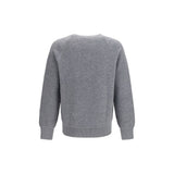Piacenza Cashmere Gray Wool Oves Aries Sweatshirt