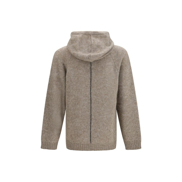 Giorgio Armani Beige Alpaca Vicugna Pacos Sweatshirt