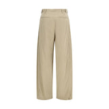 The Row Beige Silk Casual Pants