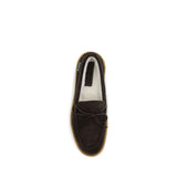Sebago Brown Calf Leather Bos Taurus Slip-On Loafers