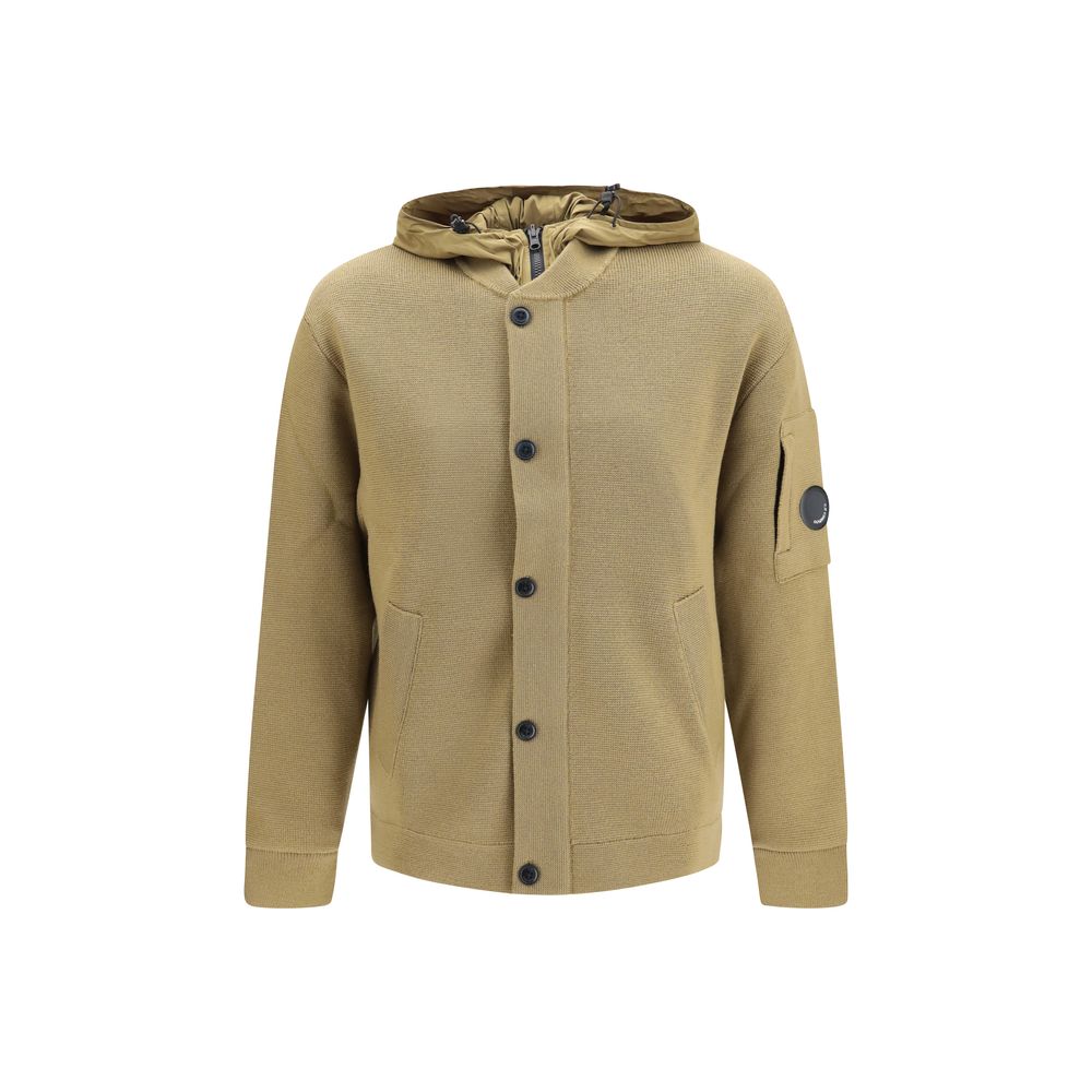 C.P. Company Beige Wool Oves Aries Cardigan