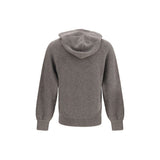 Piacenza Cashmere Gray Wool Oves Aries Sweatshirt