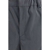 LAMINAR Gray Polyester Casual Pants