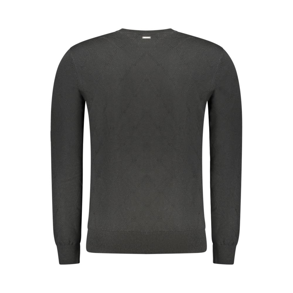 Guess Jeans Black Polyester Men Sweater