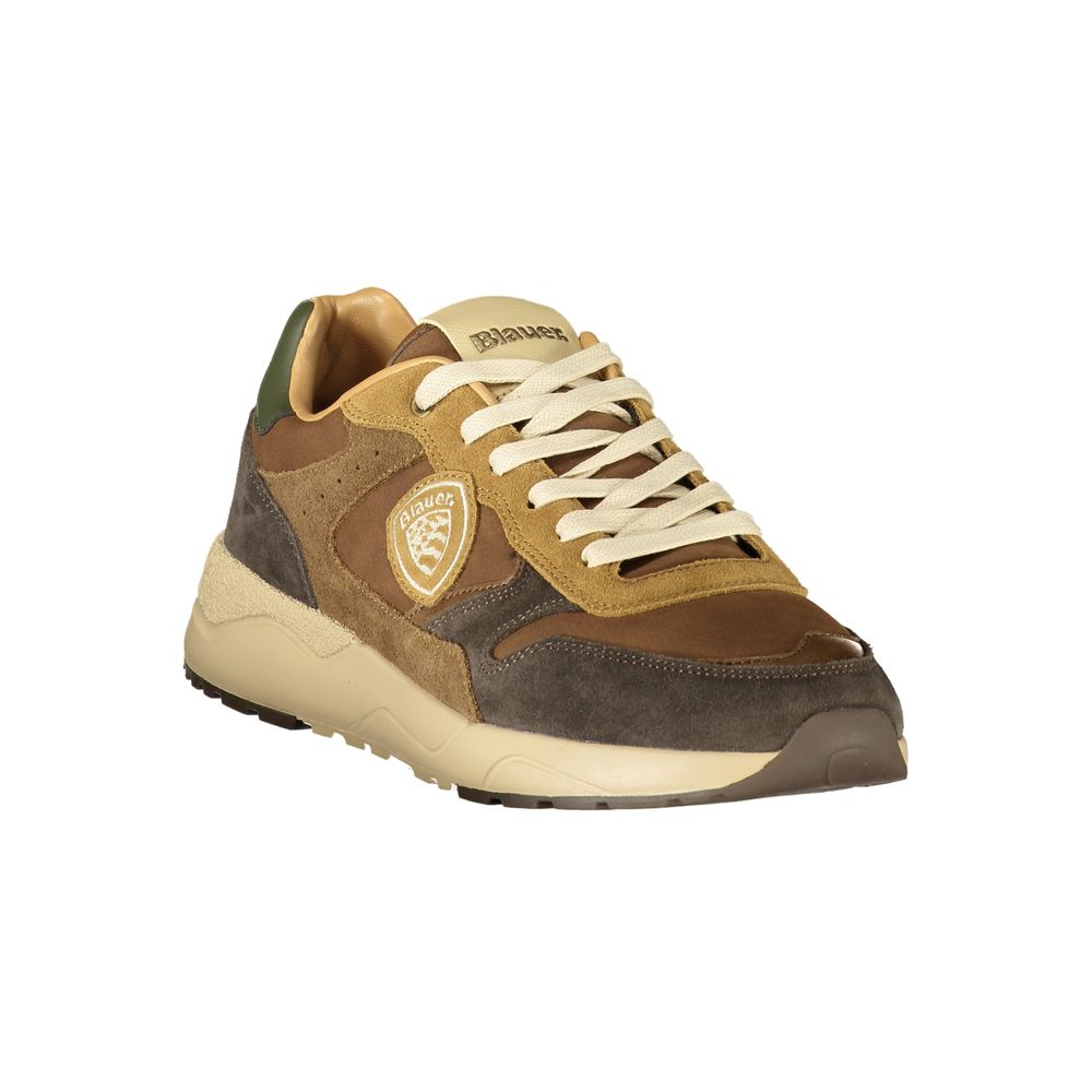 Blauer Brown Polyurethane Men's Sneaker