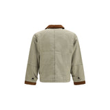 FOUND Bicolor Cotton Full-Length Jacket
