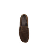 Alohas Brown Suede Leather Slip-On Loafers