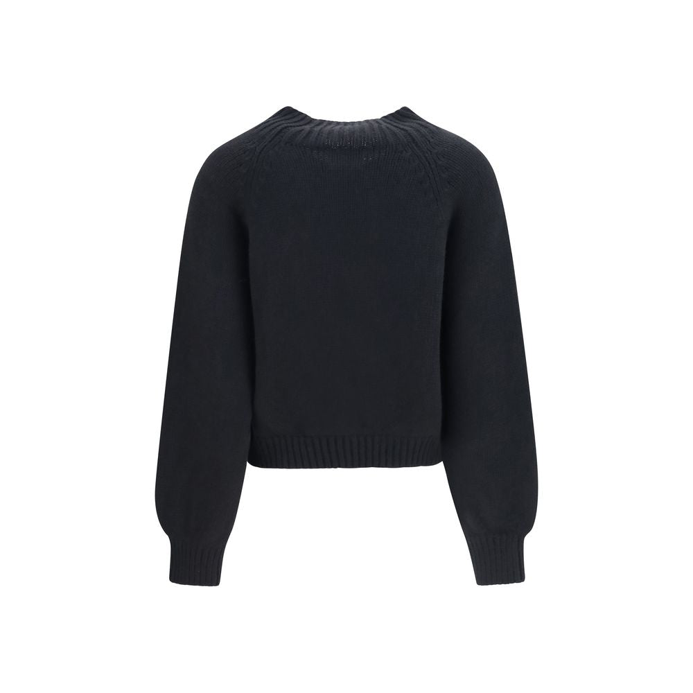 Khaite Black Cashmere Sweater