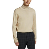 Jack Jones Beige Cotton Turtleneck