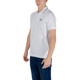 EA7 Emporio Armani White Cotton Polo Shirt