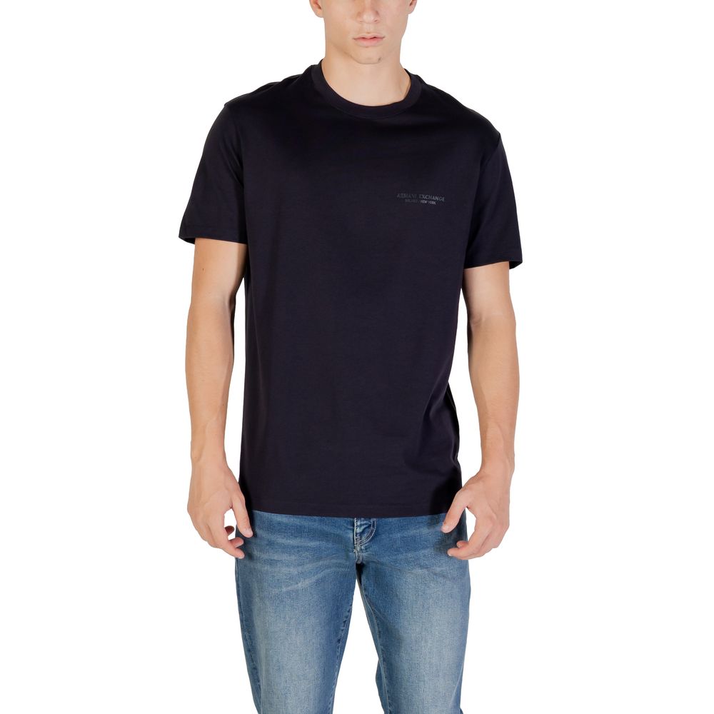 Armani Exchange Blue Cotton T-Shirt