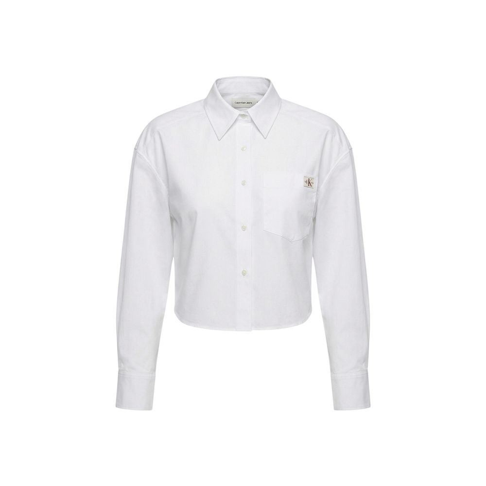 Calvin Klein Jeans White Cotton Blouse