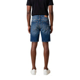 Antony Morato Blue Cotton Bermuda Shorts