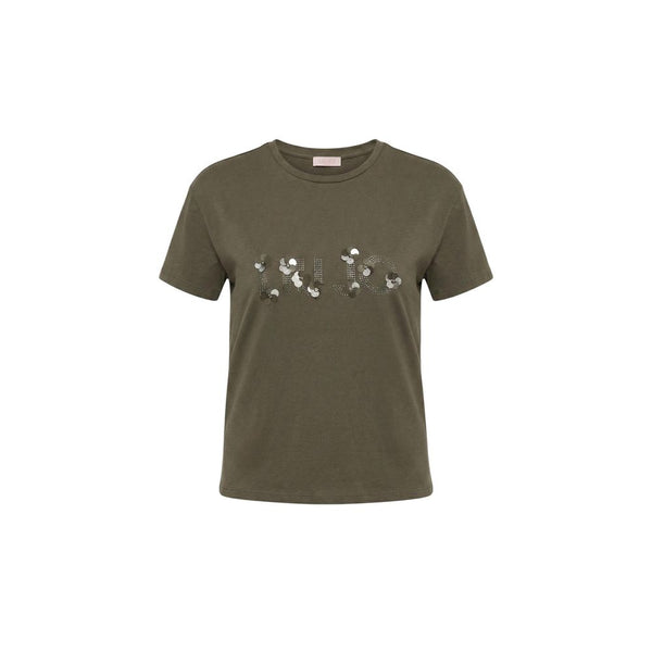 Liu Jo Green Cotton T-Shirt