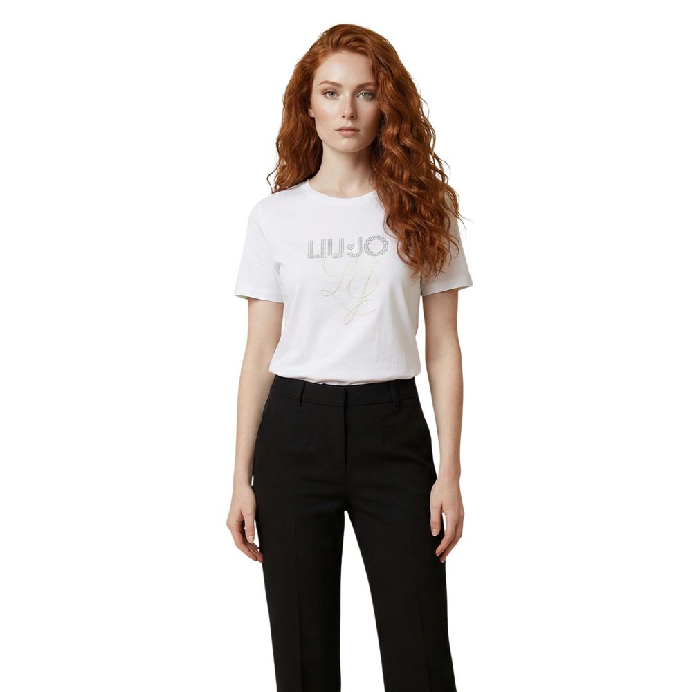 Liu Jo Beige Cotton T-Shirt