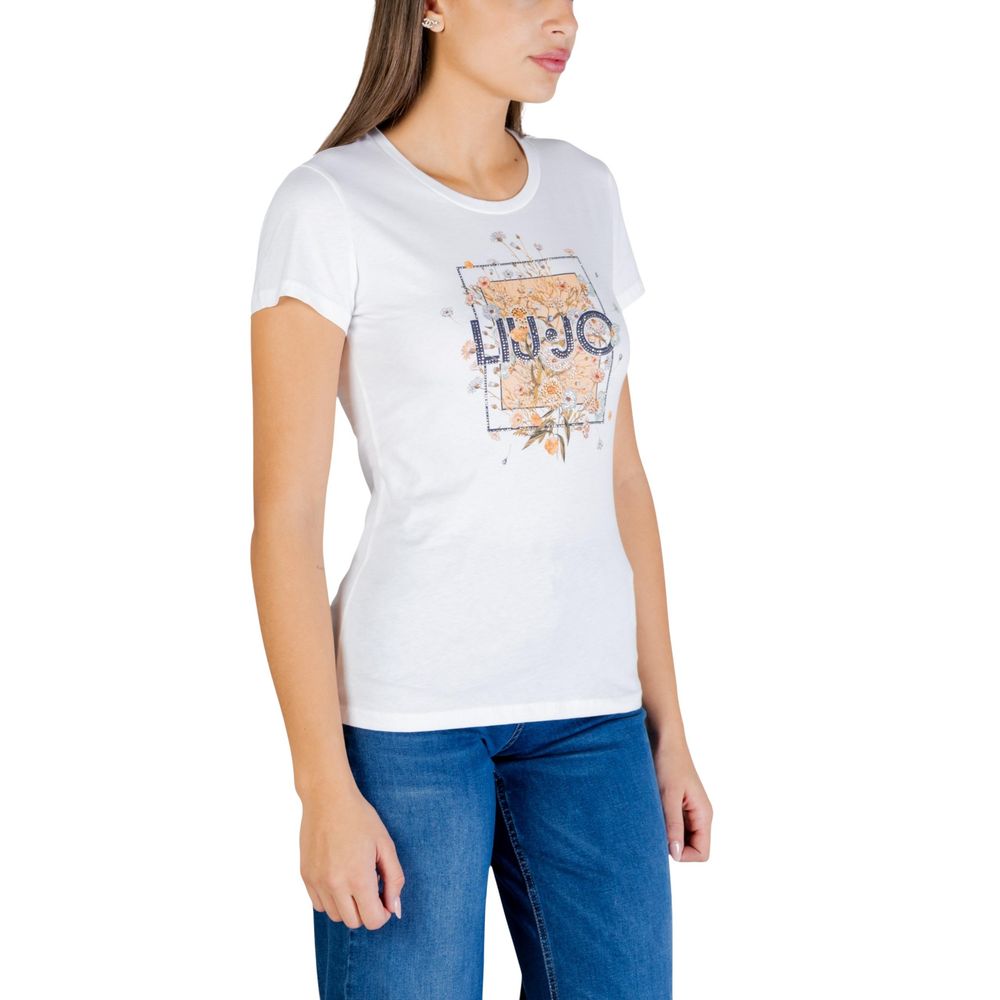 Liu Jo Beige Cotton T-Shirt