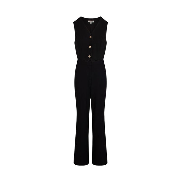 Morgan De Toi Black Polyester Jumpsuit