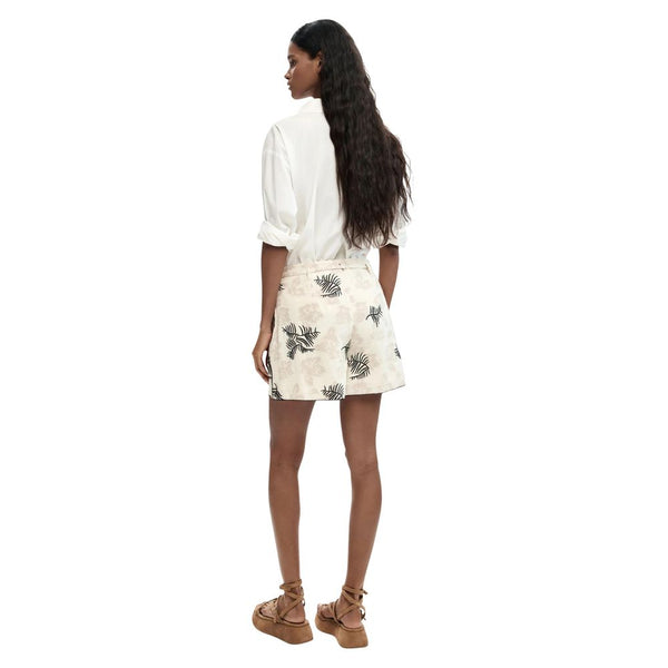 Desigual Beige Cotton Shorts