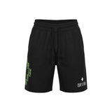 County of Milan Black Cotton Bermuda Shorts