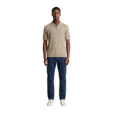 Armani Exchange Beige Cotton Polo Shirt