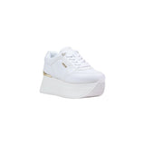 Guess White Polyethylene Platform Sneakers