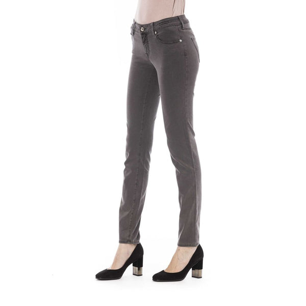 Jacob Cohen Gray Cotton Women Jeans