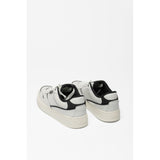 Colmar Black And White Leather Low Top Sneakers