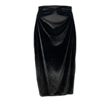 Philipp Plein Black Cotton Women Skirt