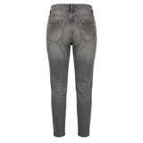 Philipp Plein Grey Cotton Women Jeans