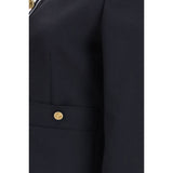 Thom Browne Blue Wool Oves Aries Biker Jacket