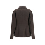 Max Mara Brown Wool Oves Aries Full-Length Jacket