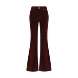 Jacob Cohen Bordeaux Cotton Flared Jeans