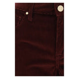 Jacob Cohen Bordeaux Cotton Flared Jeans