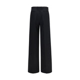 Fendi Black Cotton Casual Pants