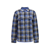 Guest in Residence Blue Cashmere Pattern Shirt
