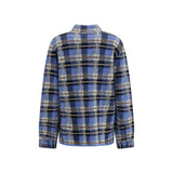 Guest in Residence Blue Cashmere Pattern Shirt