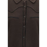 Guest in Residence Brown Denim Shirt