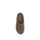 UGG Brown Nubuc Leather Clogs