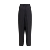 Ami Paris Black Wool Oves Aries Dress Pants