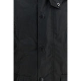Barbour Black Cotton Full-Length Jacket
