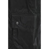 Barbour Black Cotton Full-Length Jacket