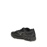 MIZUNO Black Fabric Athletic Sneakers