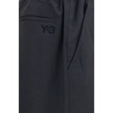 Y-3 Black Polyester Joggers (Workout Pants)