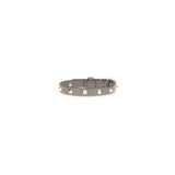 Valentino Garavani Gray Calf Leather Bos Taurus Bracelet