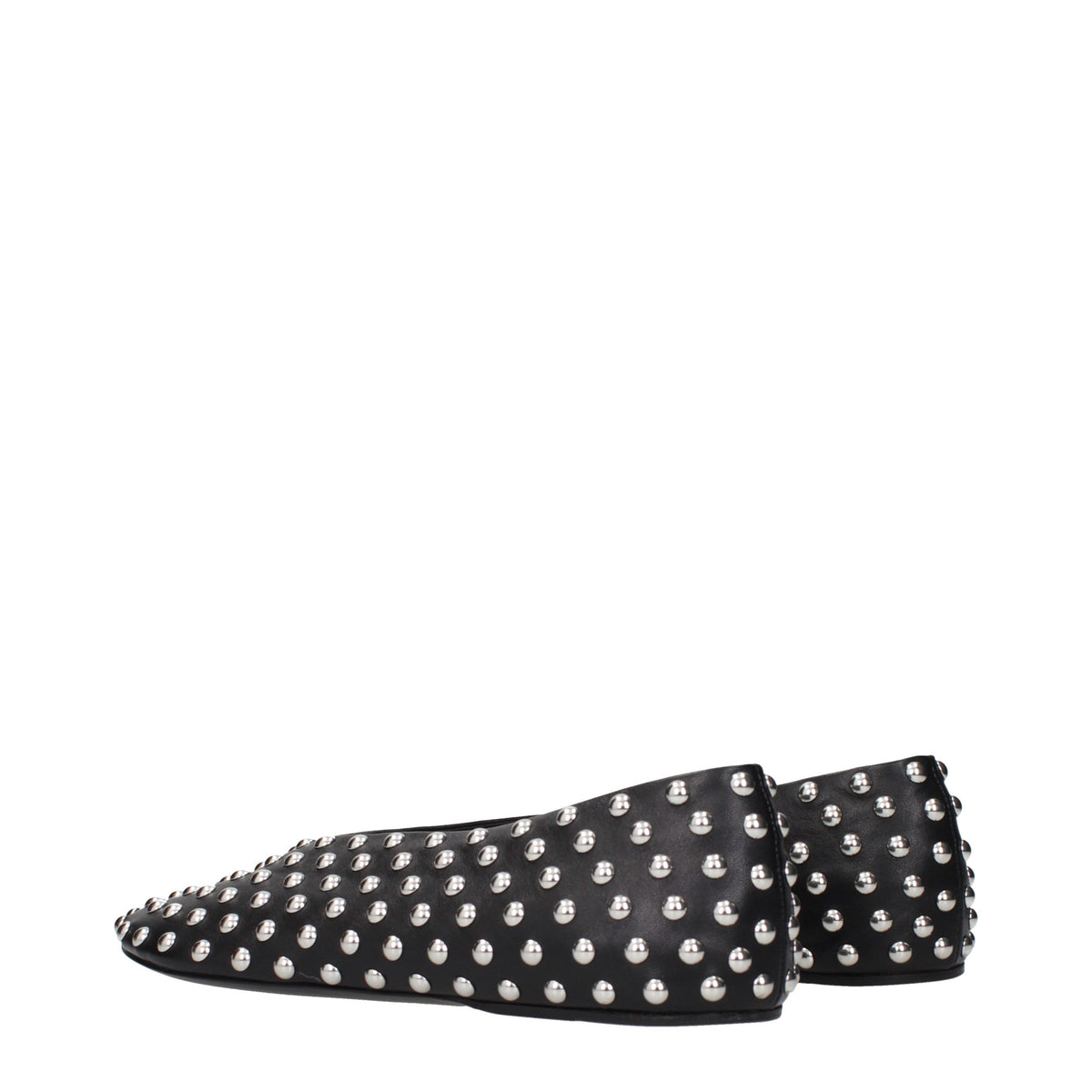 Jil Sander Black Leather Ballet Flats
