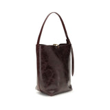Benedetta Bruzziches Bordeaux Calf Leather Bos Taurus Backet Bag
