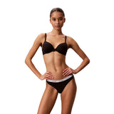 Calvin Klein Underwear Black And White Cotton Pantie