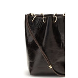 Benedetta Bruzziches Black Calf Leather Bos Taurus Backet Bag